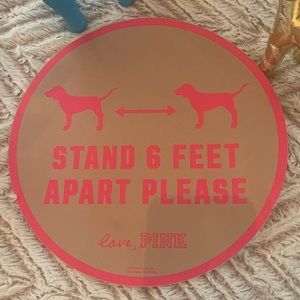 Victoria secret Covid-19 store floor sticker